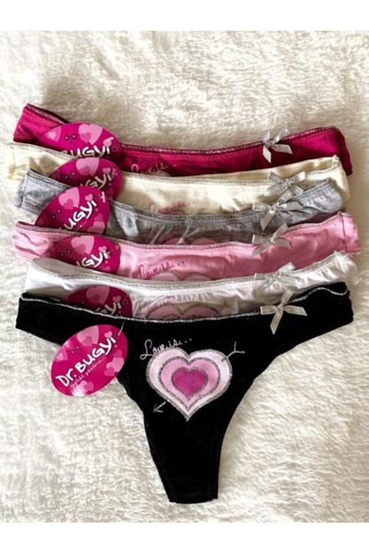 Dr Bugy Pamuklu Tanga String Kulot 6 Adet Trendyol