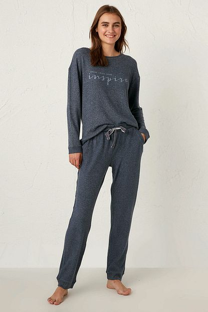 Lc Waikiki Kadin Lacivert Pijama Alt Trendyol