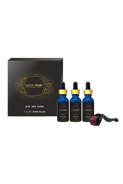 Goldenplus Golden Plus Mavi Su Sac Bakim Serumu 3x50 Ml Dermaroller Hediyeli Trendyol