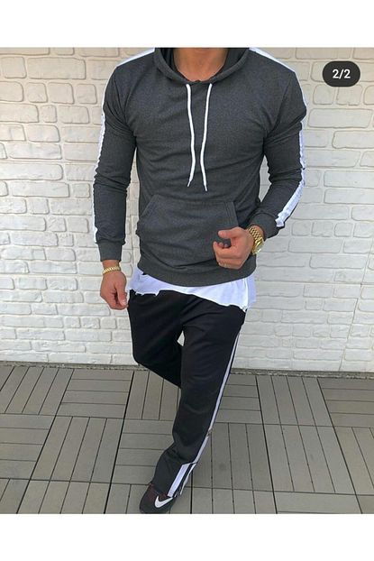 Rascomoda Erkek Spor Kapusonlu Sweat Trendyol