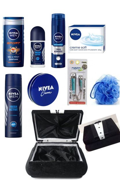 Yazpera Nivea Men Damat Ceyiz Seti 9 Parca Damatlik Figurlu Sandik Trendyol