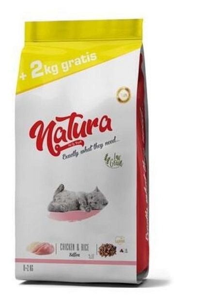 Natura Dusuk Tahilli Yavru Kedi Baslangic Mamasi Tavuk Pirinc 8 2 Kg Trendyol