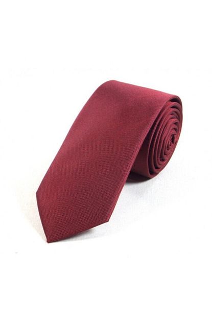 Sade Kravat Bordo Mat Duz Sade Ince Kravat 14713 Trendyol