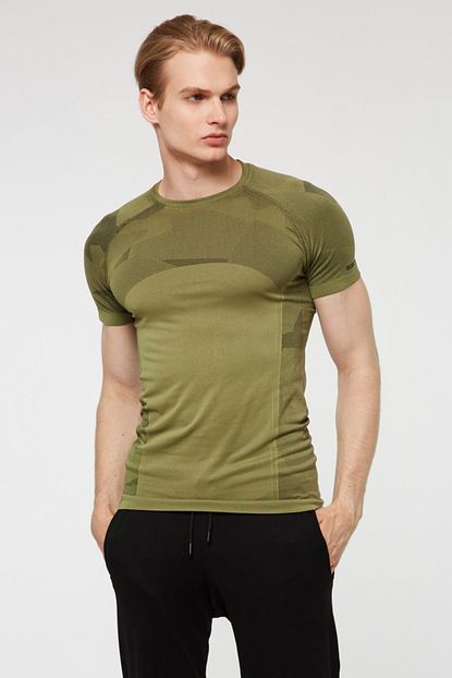 Jerf Provo Jakar Detayli Ultra Hafif T Shirt Yesil Trendyol