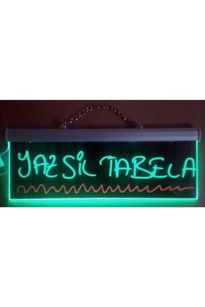 termoform isikli tabela 40x13cm 1 kalem yaz sil led neon tabela neon yazi yazboz yazi tahtasi fosforlu kalemli fiyati yorumlari trendyol