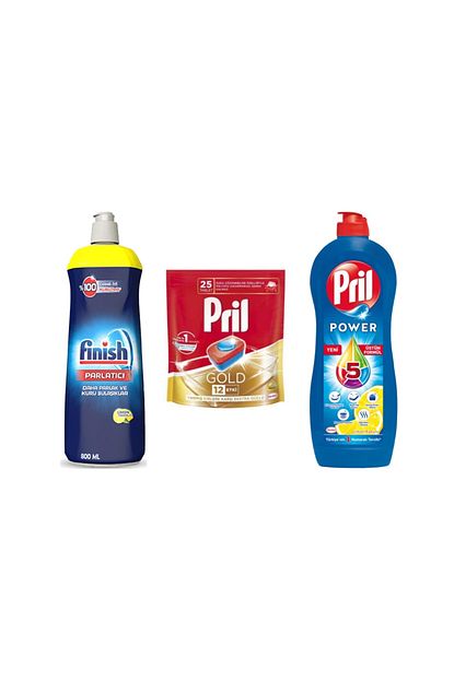 pril bulasik seti gold 25 tablet finish