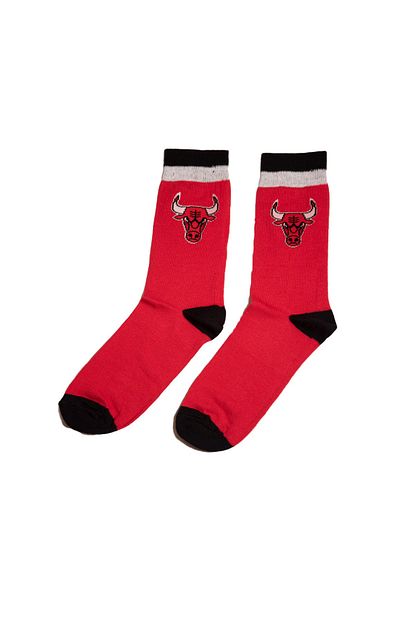 En Uyumlusu Unisex Kirmizi Chicago Bulls Basketbol Spor Corap Trendyol