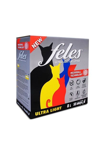 Feles Ultra Light Karbonlu Topaklanan Kedi Kumu 8 Lt Trendyol