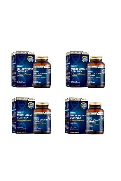 Nutraxin Nutaxin Erkeklere Ozel Seker Icermeyen Vitamin 60 Tablet 4 Trendyol