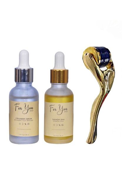 For You Gold Dermaroller Goldenroller Somon Dna Collagen Serum Genclestirme Seti Trendyol
