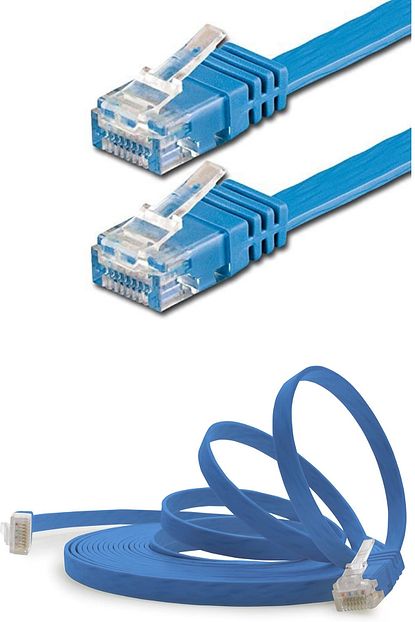 Pacific Mavi Cat6 Yassi Ethernet Network Kablosu 25 Cm Trendyol
