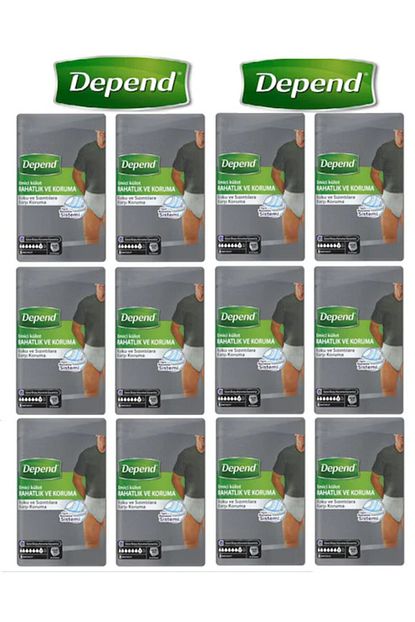 Depend Erkek Buyuk Boy Emici Kulot Hasta Bezi 48 58 Beden 96 Adet Trendyol