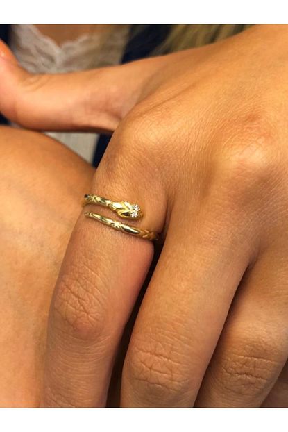 Tekin Gold Yilan Tasarim Yuzuk Trendyol