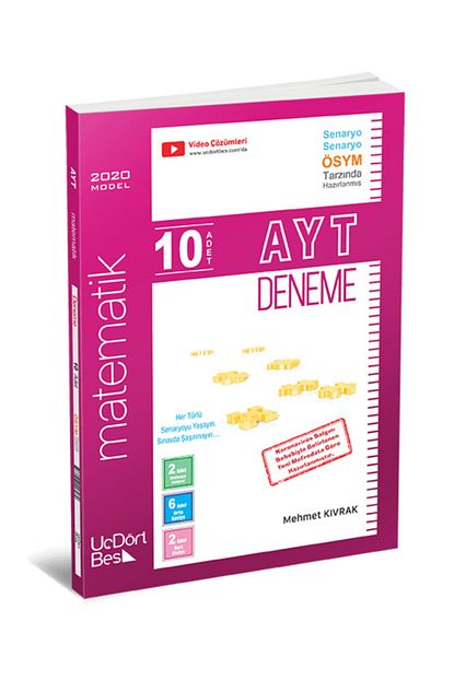 Uc Dort Bes Yayincilik Ayt 10 Lu Matematik Deneme 2021 Model Fiyati Yorumlari Trendyol