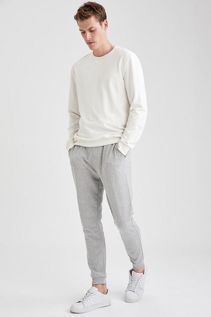 Defacto Erkek Gri Skinny Fit Jogger Esofman Alti Trendyol