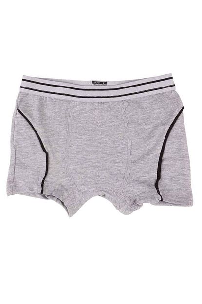 Tutku Erkek Cocuk Gri Likrali Boxer 133 Trendyol