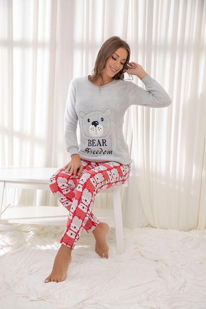 Siyah Inci Kirmizi Ust Wellsoft Alt Polar Pijama Takim Fiyati Yorumlari Trendyol
