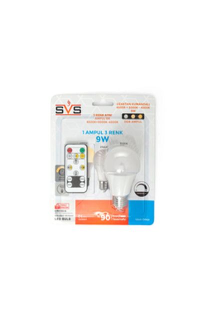 Svs 9w Uzaktan Kumandali Ddb Led Ampul 3 Renkli Trendyol