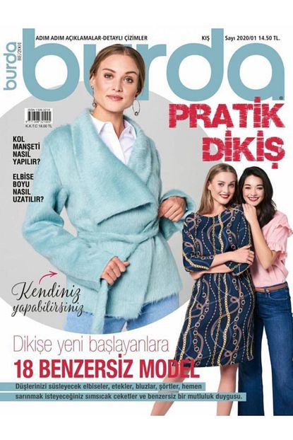 Burda Dergisi Burda Pratik Dikis Dergisi Sayi 2020 01 Kis Trendyol