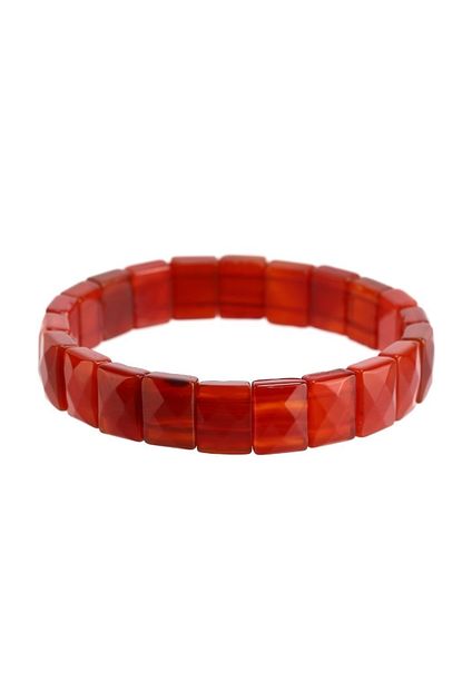 Bizdensiniz Unisex Kirmizi Akik Tasi Enerji Bilekligi Bs221849 Trendyol