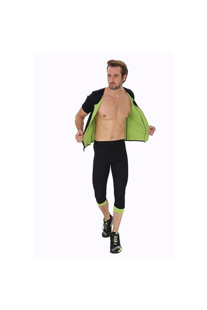 Fitfiyat Erkek Termal Kisa Kollu Fermuarli Spor Body Ve Uzun Tayt Takimi Trendyol