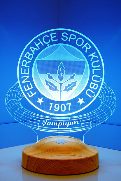 sevgilambasi 3d sampiyon fenerbahce hediyesi 3 boyutlu led lamba fiyati yorumlari trendyol