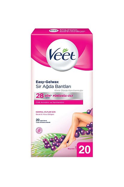 Veet Normal Ciltler Icin Bacak Ve Vucut Bolgesine Ozel 20 Li Agda Bandi Trendyol