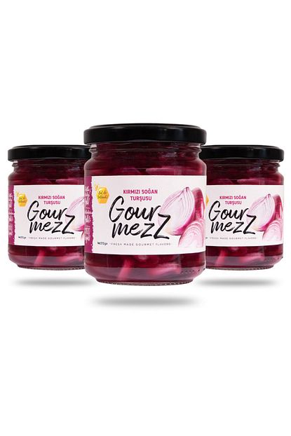 Gourmezz 3 Lu Kirmizi Sogan Tursusu Paketi Trendyol