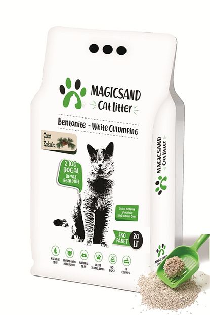Magicsand Cat Litter Cam Kokulu Kedi Kumu 20 Lt Ince Tane Trendyol