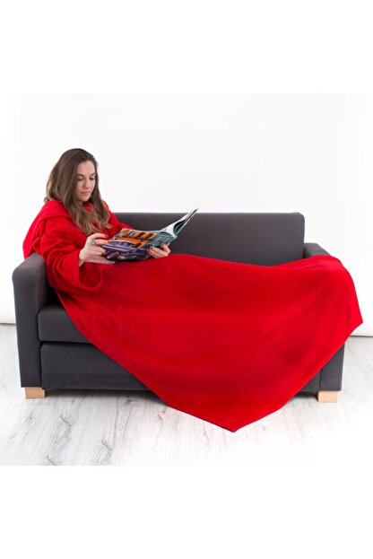 Hediyesepeti Giyilebilir Kollu Polar Battaniye Trendyol