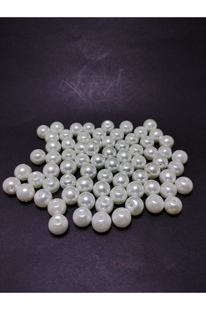 Platin Hediyelik 100 Gram 8 Mm Cam Inci Boncuk Beyaz 8mm Trendyol