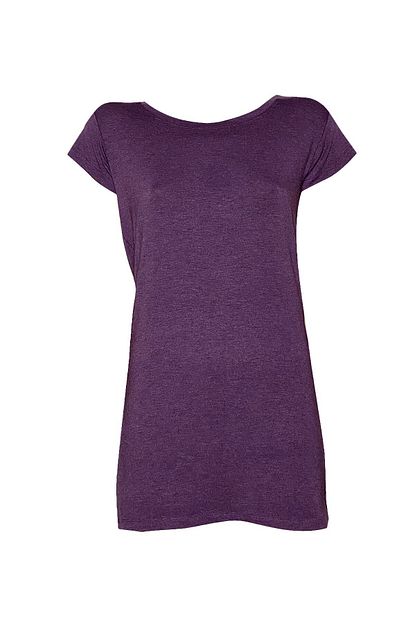 Fit And Size Bayan Bambu Kisa Kollu Yuvarlak Yaka Duz Renk T Shirt Trendyol