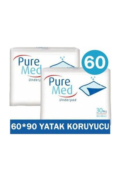 Puremed Hasta Alti Bezi Serme Yatak Koruyucu 60x90 30 Lu 2 Paket Trendyol
