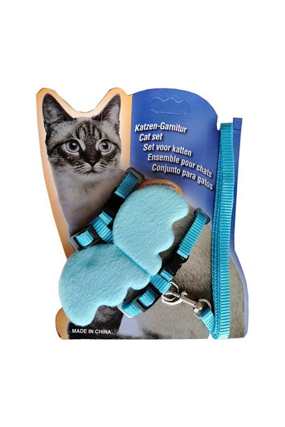 Atlantik Kanatli Melek Kedi Gogus Bel Tasmasi 20 32 Cm Turkuaz Trendyol