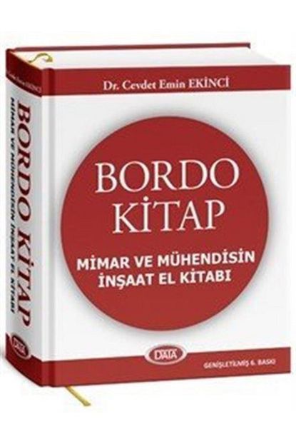 Data Yayinlari Bordo Kitap Mimar Ve Muhendisin Insaat El Kitabi Ciltli Trendyol
