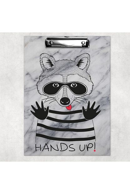 Woohoobox Hands Up Gri Mermer Sekreterlik Notluk Trendyol