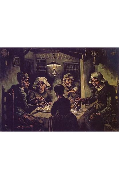 marcel kristal tablo van gogh patates yiyenler 1885 elmas mozaik tablo 76x53cm fiyati yorumlari trendyol