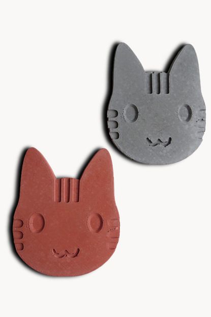 Ghogol Home Kedi Figuru Beton Bardak Altligi 2 Li Set Trendyol