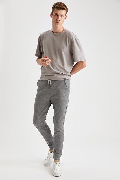 Defacto Erkek Gri Skinny Fit Jogger Esofman Alti Trendyol