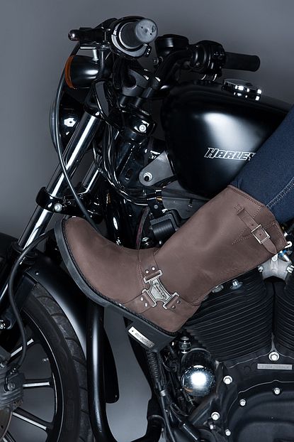 Harley Davidson Bailey Dark Brown Deri Erkek Bot Trendyol