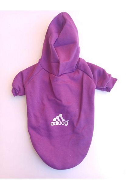 Zeysil Pati Giyim Mor Kapusonlu Ici Polarli Kislik Kedi Kopek Kiyafeti Sweat Trendyol