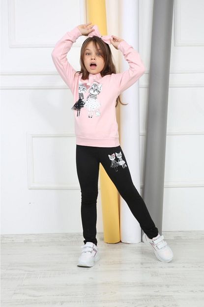 Girls Boys Kids Pisicik Tacli Takim 3 10 Yas Trendyol