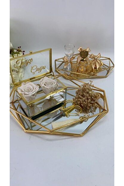 Gifthomeshop Nisan Tepsisi Damat Kahvesi Soz Tepsisi Trendyol