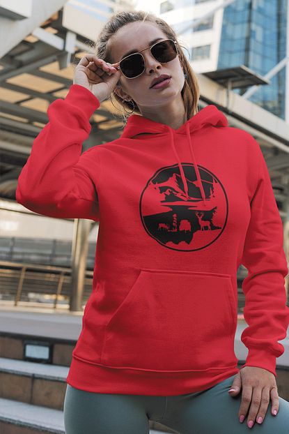 Tonny Mood Kadin Kirmizi Kapusonlu Sweatshirt Trendyol