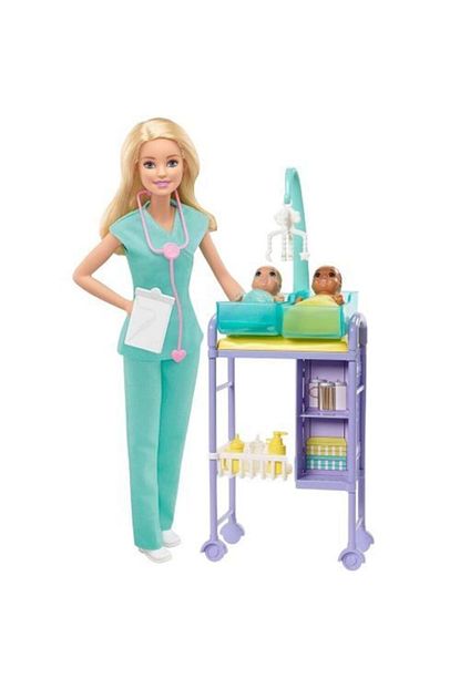 Barbie Ve Meslekleri Oyun Setleri Bebek Doktoru Sari Sacli Gkh23 Trendyol