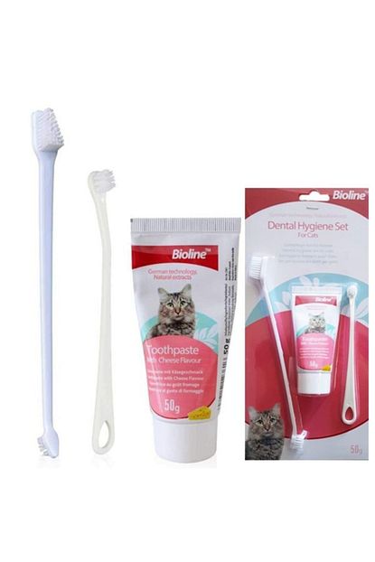 Mefu Bioline Peynir Aromali Kedi Agiz Bakim Seti Trendyol