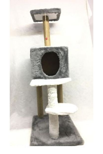 Dumanpet Duman Pet Tirmalama Kedi Evi 120x55x40 E 1 Gri Trendyol