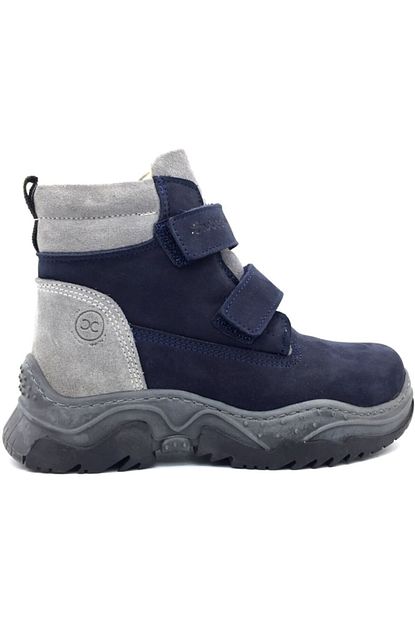 Nubebe Lacivert Outdoor Kalin Tabanli Hakiki Deri Ortopedik Cocuk Bot Trendyol