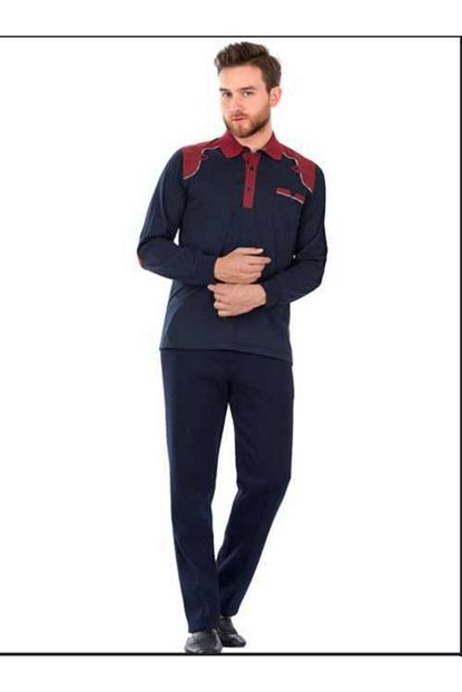 Kozaluks Erkek Lacivert Pijama Takimi Trendyol