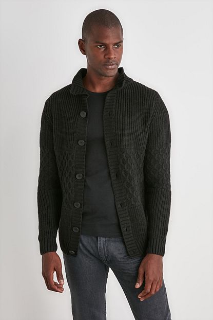 Trendyol Man Siyah Erkek Hirka Tmnaw21hi0207 Trendyol